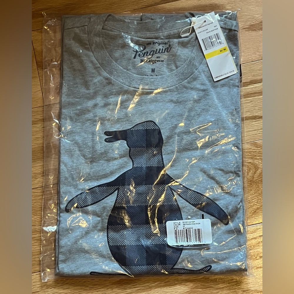 Original Penguin’s Men’s Gray Cotton T-shirt Size Medium